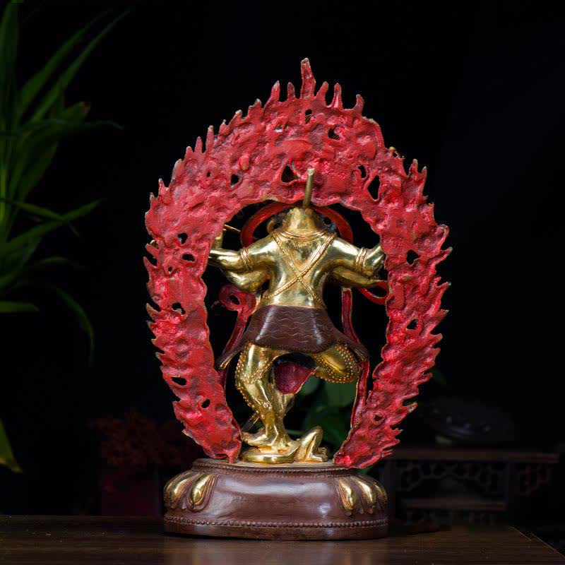 Figurine de Bouddha Kurukulla Sérénité Statue en cuivre Décoration de la maison