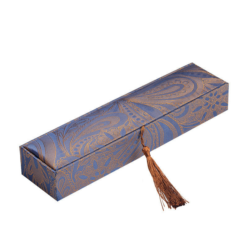Coffret de rangement pour colliers, perles, mala, bijoux, pompons, coffret cadeau - Bleu (24 cm x 6 cm x 3,5 CM) - image 0