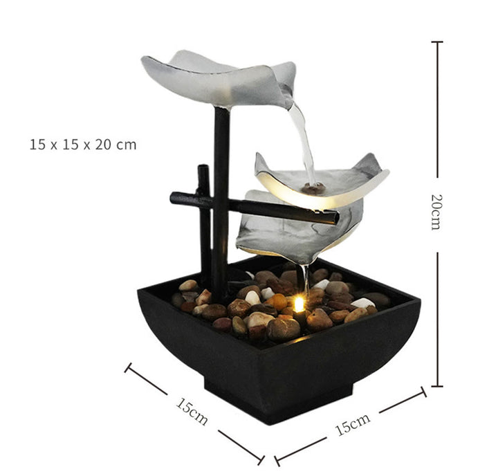 Buddha Stones , ornements de table en forme de lotus avec roches de rivière, décoration de bureau