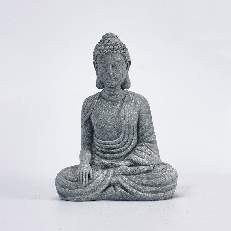 Buddha Stones Méditation assise Bouddha Bénédiction Compassion Décoration - Petit - Bouddha assis - image 2