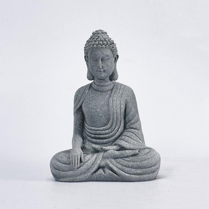 Buddha Stones Méditation assise Bouddha Bénédiction Compassion Décoration - Petit - Bouddha assis - image 2
