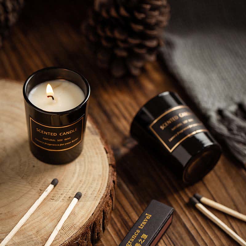 Bougie parfumée à la cire de soja et à l'aromathérapie avec parfum de poire et de freesia Blue Bell - image 5