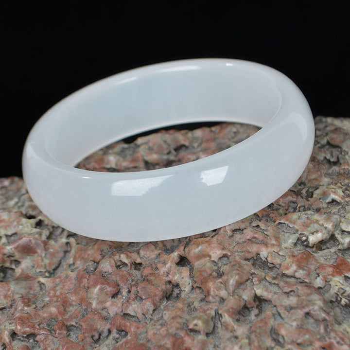 Bracelet porte-bonheur en jade doré et soie naturelle Buddha Stones