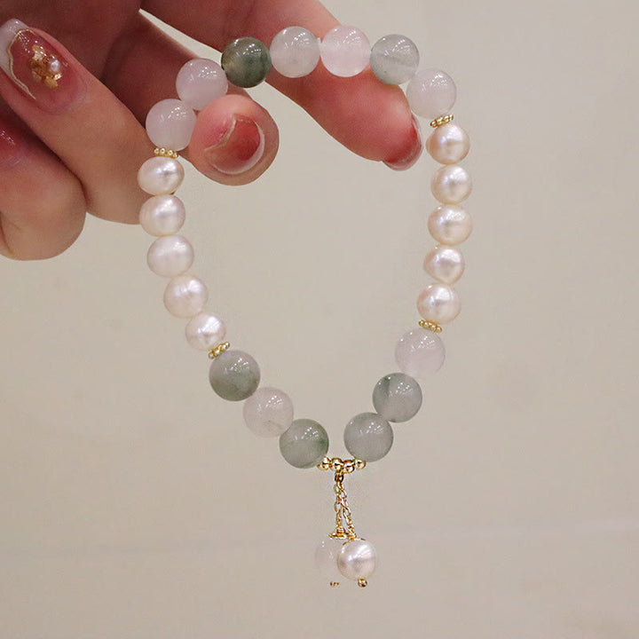 Bracelet de guérison en jade et Buddha Stones
