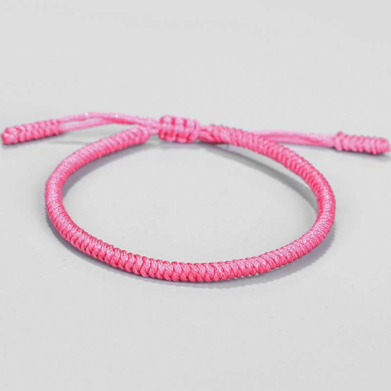 Bracelet tressé tibétain en 3 pièces avec Buddha Stones et protection des nœuds King Kong