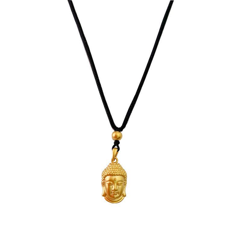 Collier pendentif en cuivre et or représentant un Bouddha - image 11