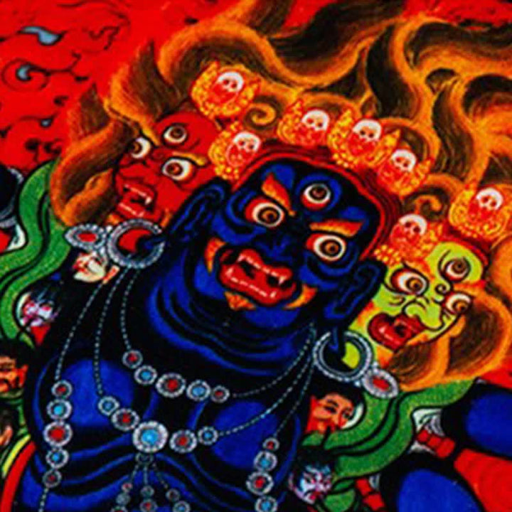 Buddha Stones Drapeau de prière extérieur tibétain à 10 couleurs représentant le Bouddha Cheval du Vent, symbole de guérison et de bon augure - image 10