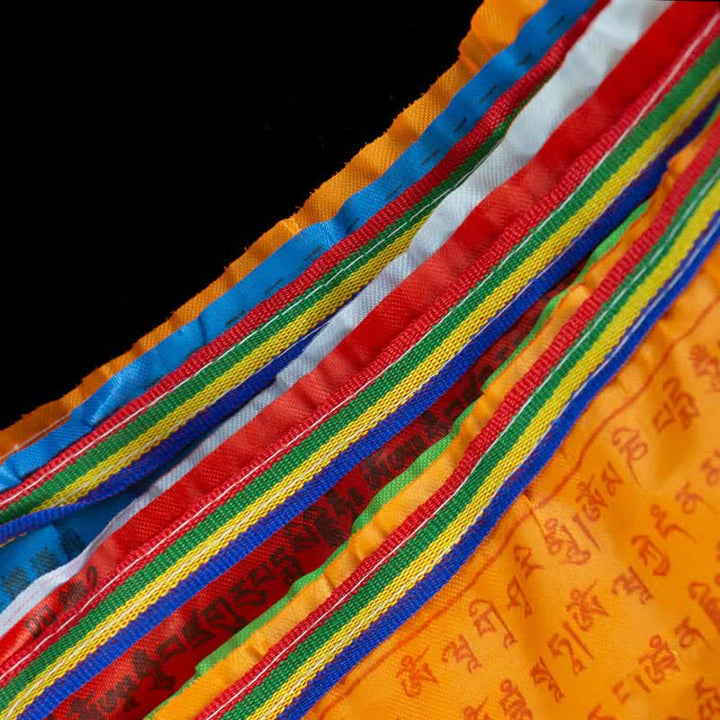 Drapeaux de prière d'extérieur Tibétains à 5 couleurs représentant le cheval du vent (20 pièces) - image 5