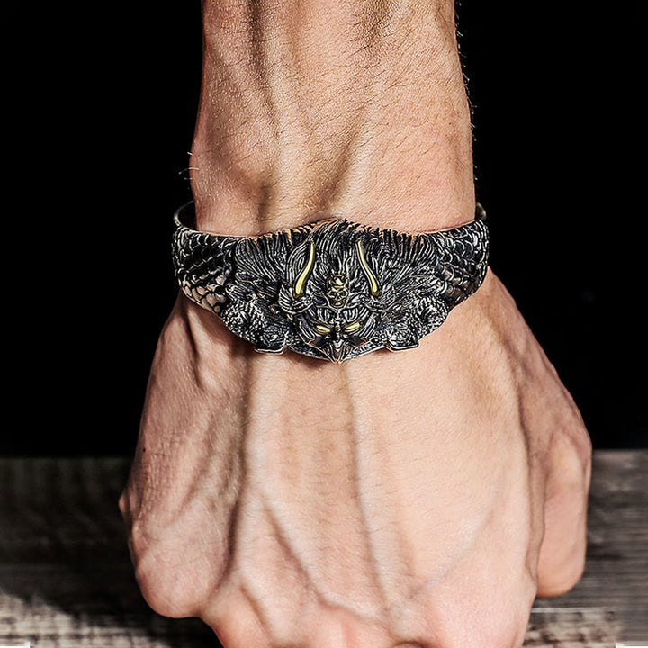 Bracelet de protection tibétain avec oiseau Garuda