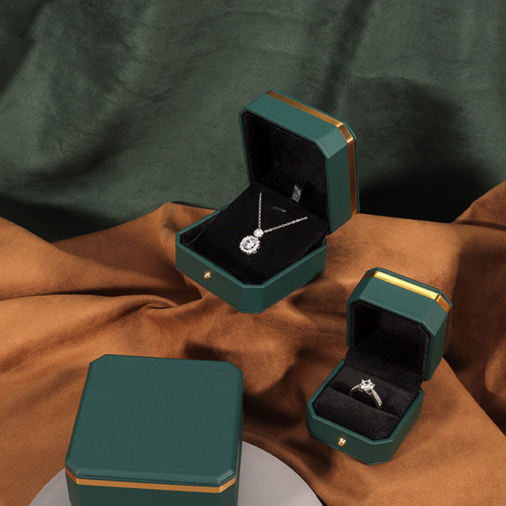 Coffret de rangement pour bijoux Coffret cadeau en cuir PU - image 3