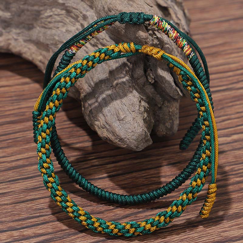 Ensemble de 3 bracelets tibétains en Buddha Stones avec protection et chance
