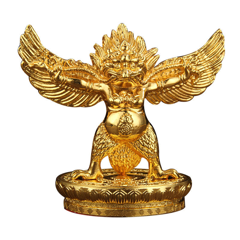 Décoration de la maison en alliage d'or tibétain Garuda Bird Protection - image 14
