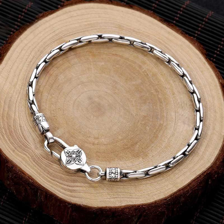 Buddha Stones tibétaines Double Dorje Om Mani Padme Hum bouddha croix gammée Vajra Bracelet de force