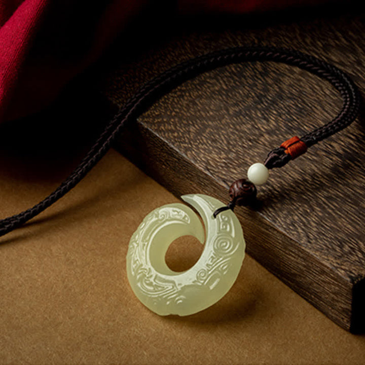 Collier pendentif porte-bonheur en jade , Buddha Stones, boucle de paix, petite feuille, bois de santal rouge, cinabre, agate