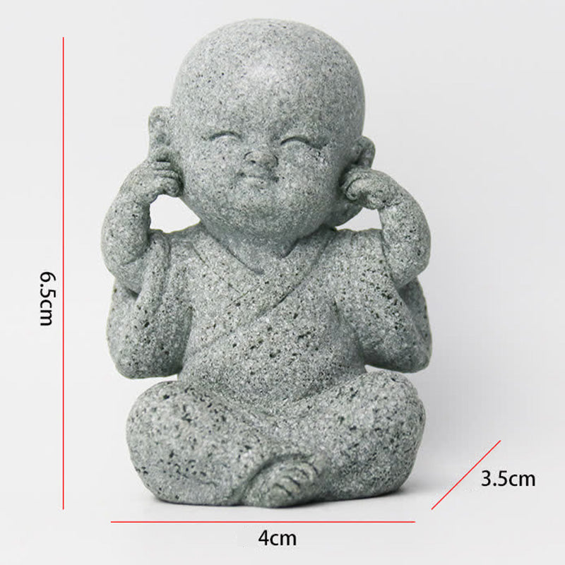 Buddha Stones Méditation Prière Moine Statue de Bouddha Sérénité Décoration de la Maison - image 12