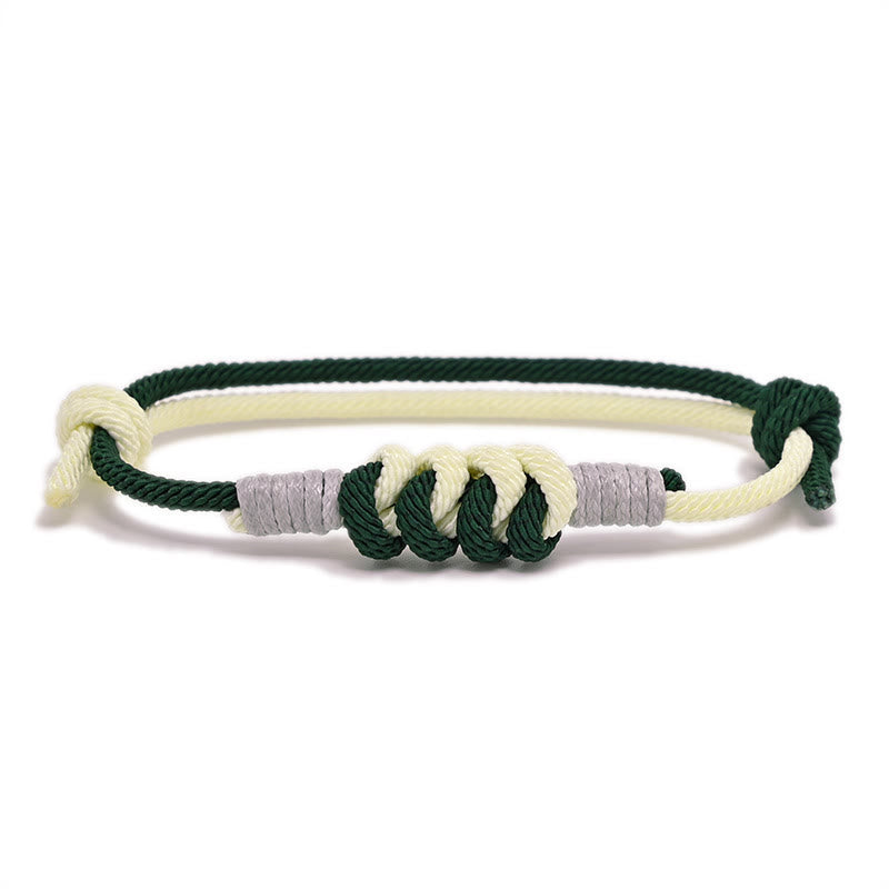 Bracelet tressé King Kong à nœud simple avec Buddha Stones