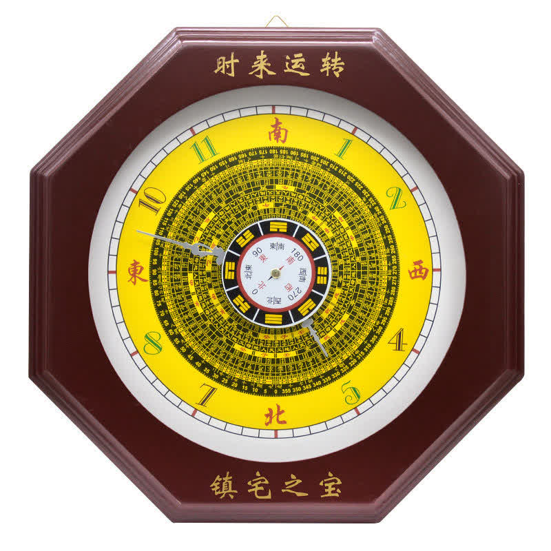 Horloge murale Feng Shui Bagua Map Balance Energy Map