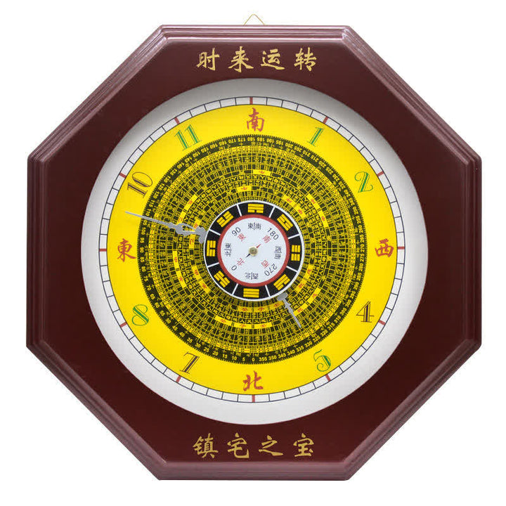 Horloge murale Feng Shui Bagua Map Balance Energy Map
