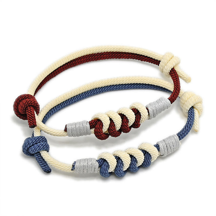 Bracelet tressé King Kong à nœud simple avec Buddha Stones