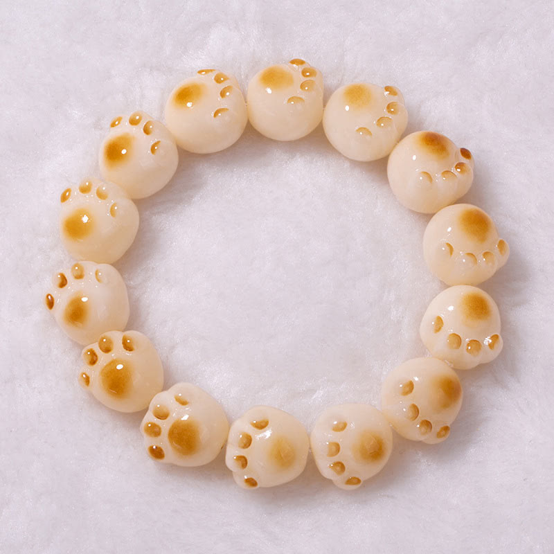 Bracelet de paix en forme de patte de chat mignon avec Buddha Stones et graines de Bodhi - image 16