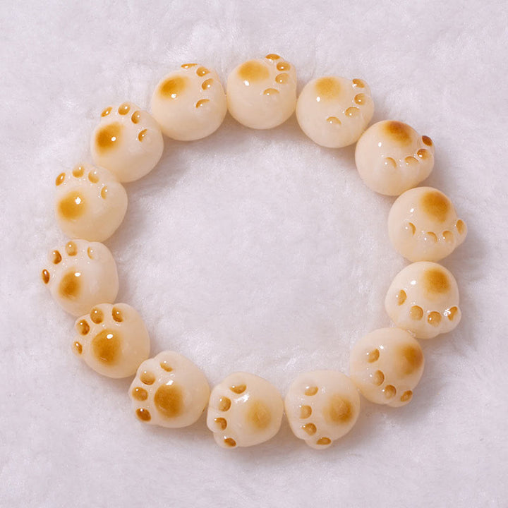 Bracelet de paix en forme de patte de chat mignon avec Buddha Stones et graines de Bodhi - image 16