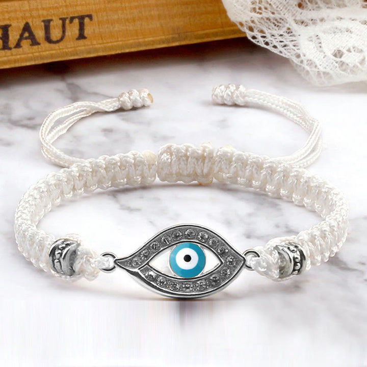 Bracelet en corde avec Buddha Stones pour éloigner le mauvais œil et les mauvais esprits