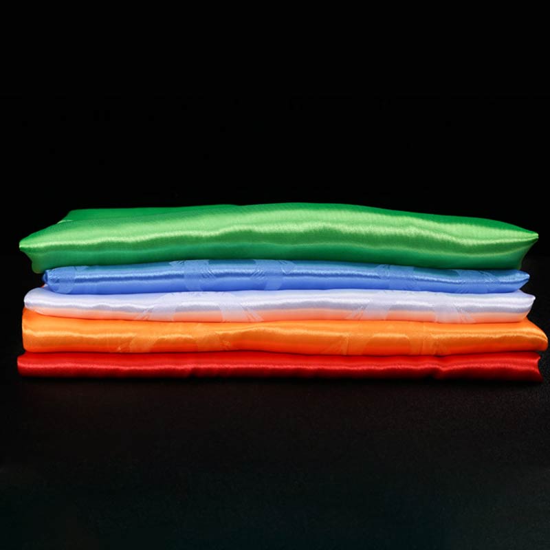 Décoration Khata de 5 couleurs avec bénédiction tibétaine