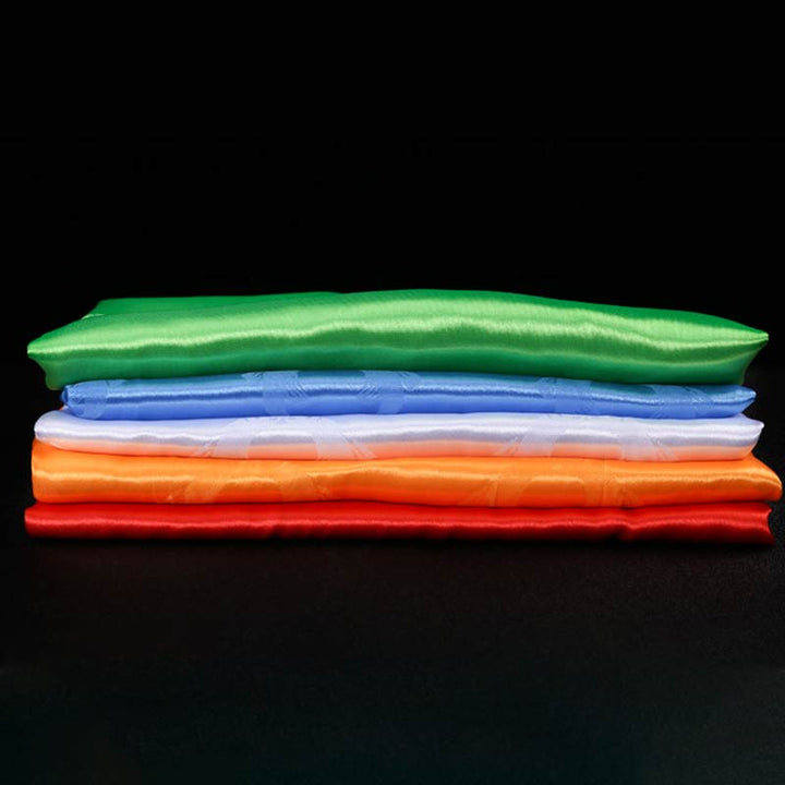 Décoration Khata de 5 couleurs avec bénédiction tibétaine