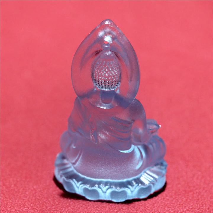 Collier pendentif amulette de sérénité en cristal Liuli Bouddha de médecine Bouddha bleu Tathagata Buddha Stones - image 11