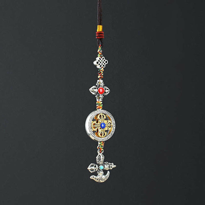 Décoration de voiture à suspendre avec le pouvoir spirituel du Tibet Vajra