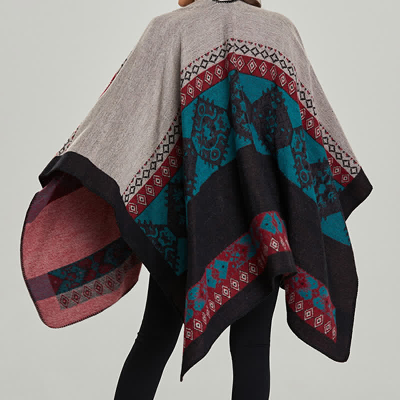 Écharpe châle tibétain à motifs de diamants avec Buddha Stones - image 21