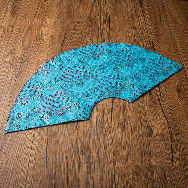 Buddha Stones vintage et vagues de la mer, dessous de verre pour tasse à thé, tapis à thé Kung Fu