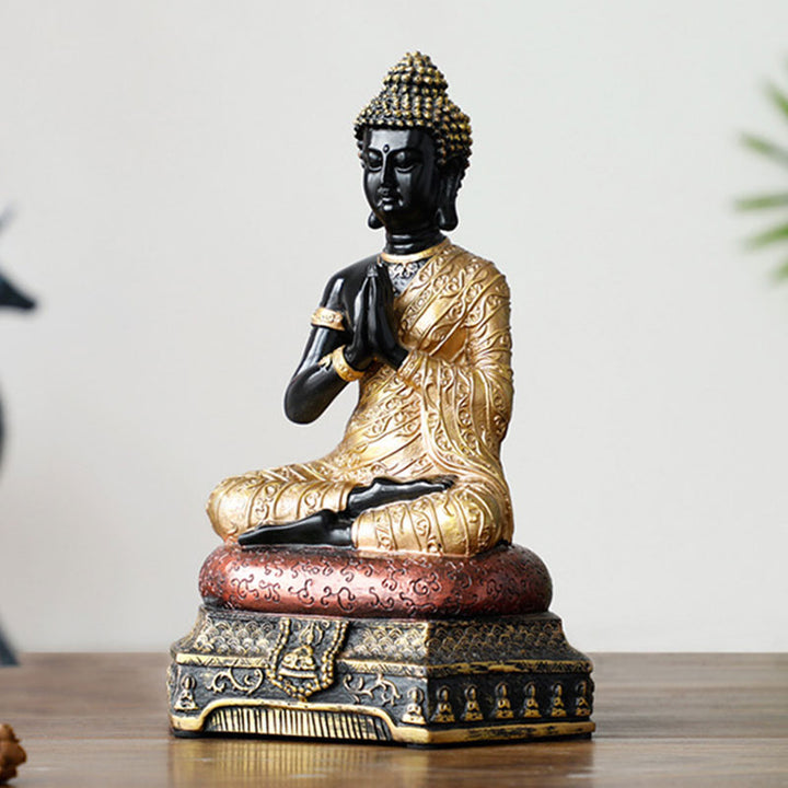 Buddha Stones Statue de Bouddha de la Compassion en Résine Décoration