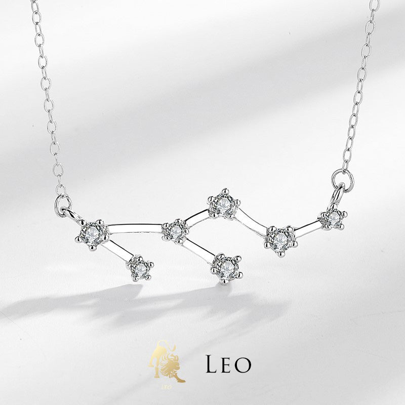 Collier pendentif bénédiction astrologique Buddha Stones en argent sterling 925 12 constellations du zodiaque - Lion - image 23
