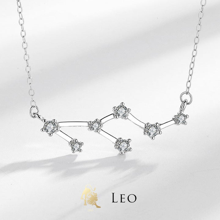 Collier pendentif bénédiction astrologique Buddha Stones en argent sterling 925 12 constellations du zodiaque - Lion - image 23
