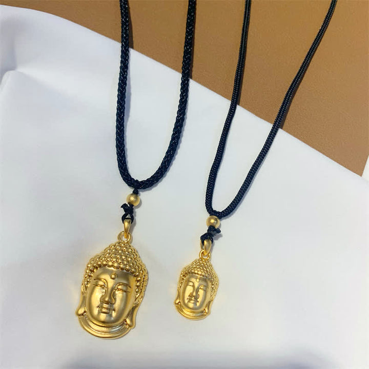 Collier pendentif en cuivre et or représentant un Bouddha - image 8