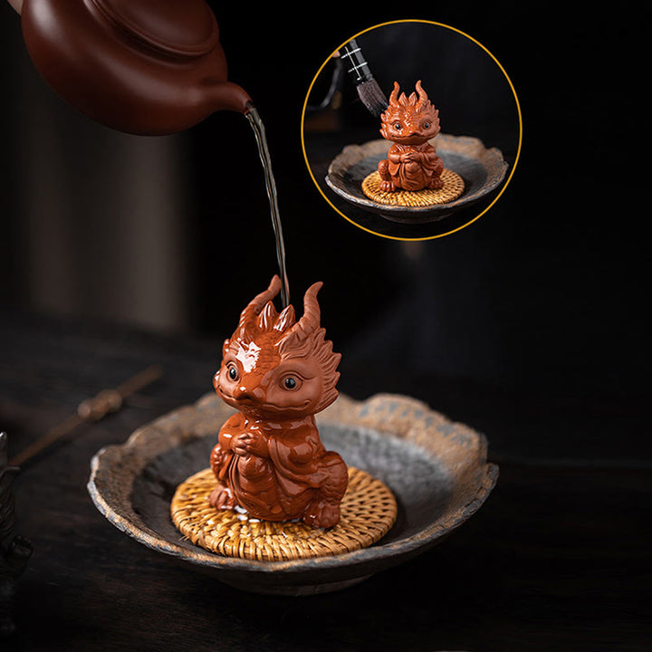 Figurine en argile violette Buddha Stones bonheur et une richesse - image 9