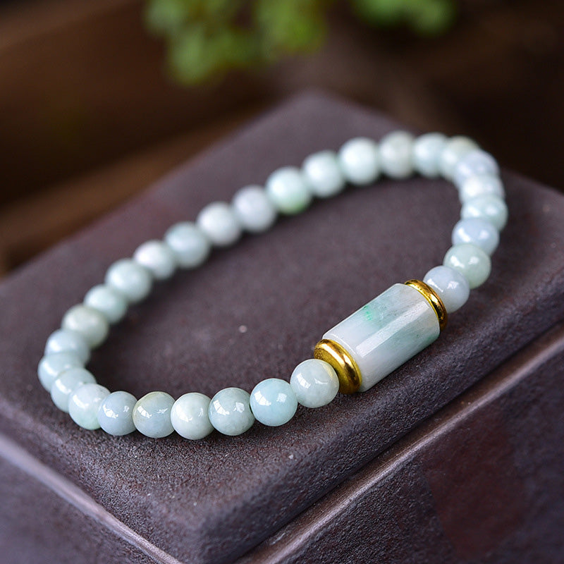 Bracelet de prospérité et de chance en jade naturel Buddha Stones