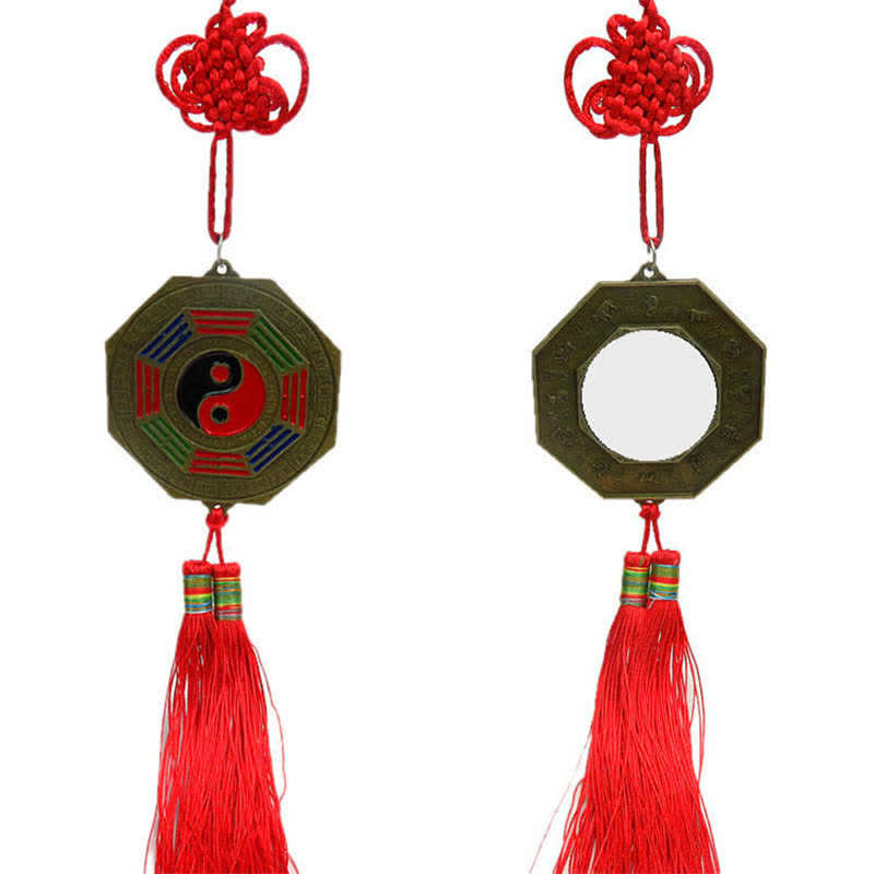 Carte Feng Shui Bagua Nœuds chinois Harmonie Carte énergétique Miroir