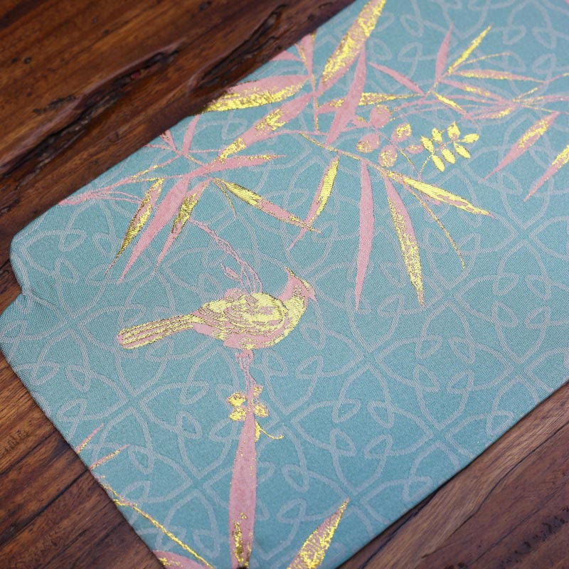 Dessous de verre élégant à motif de brocart floral pour tasse à thé