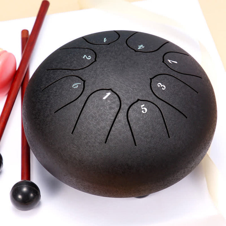Buddha Stones Kit de batterie de yoga et de méditation avec tambour à langue en acier