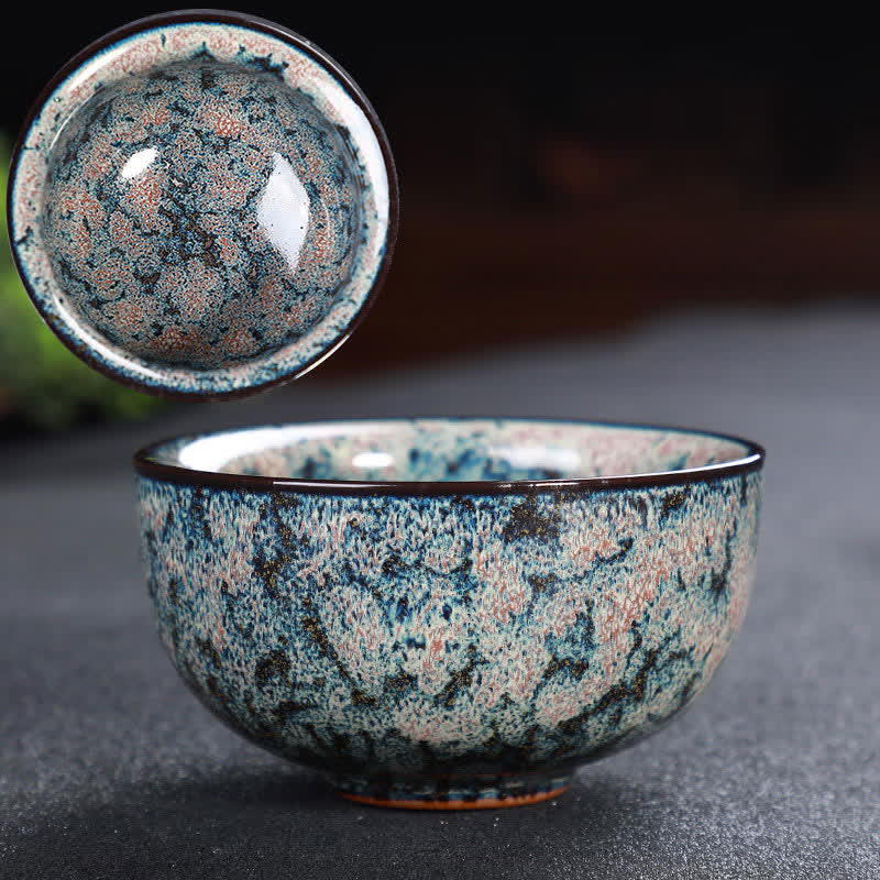 Tasse à thé en céramique colorée avec Buddha Stones pour la maison et le bureau
