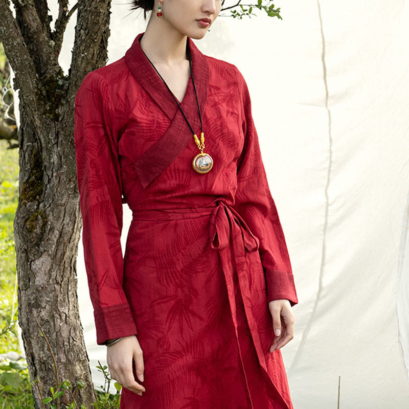 Robe tibétaine en Buddha Stones Vêtements Lhassa Robe longue portefeuille Robe longue Vêtements pour femmes