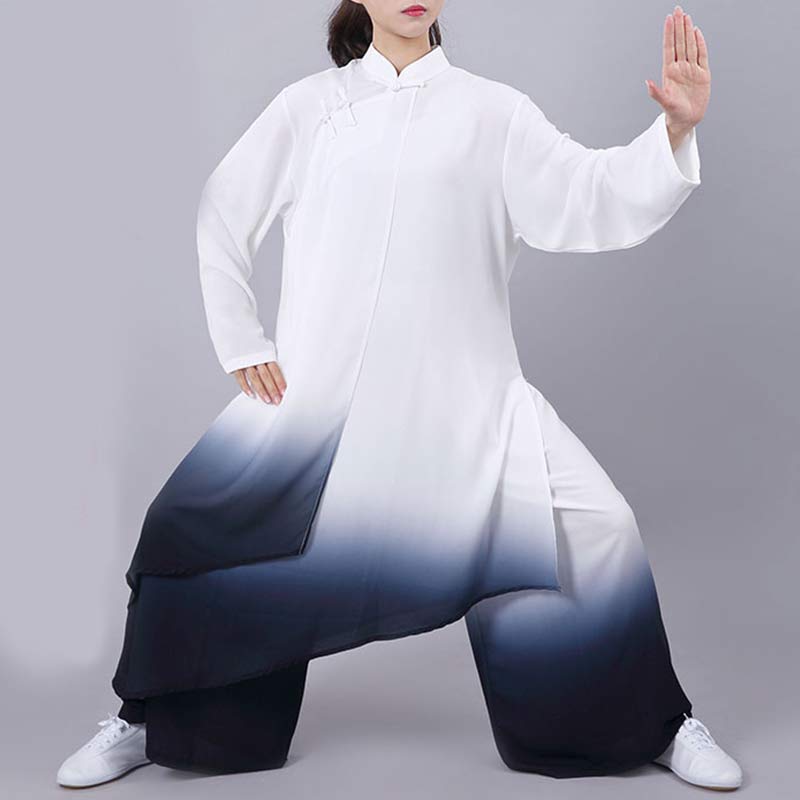 Ensemble de vêtements unisexe avec peinture dégradée de Buddha Stones , méditation, prière, spirituel, zen, tai-chi, qigong - US12，UK/AU16，EU44 (3XL) - image 0