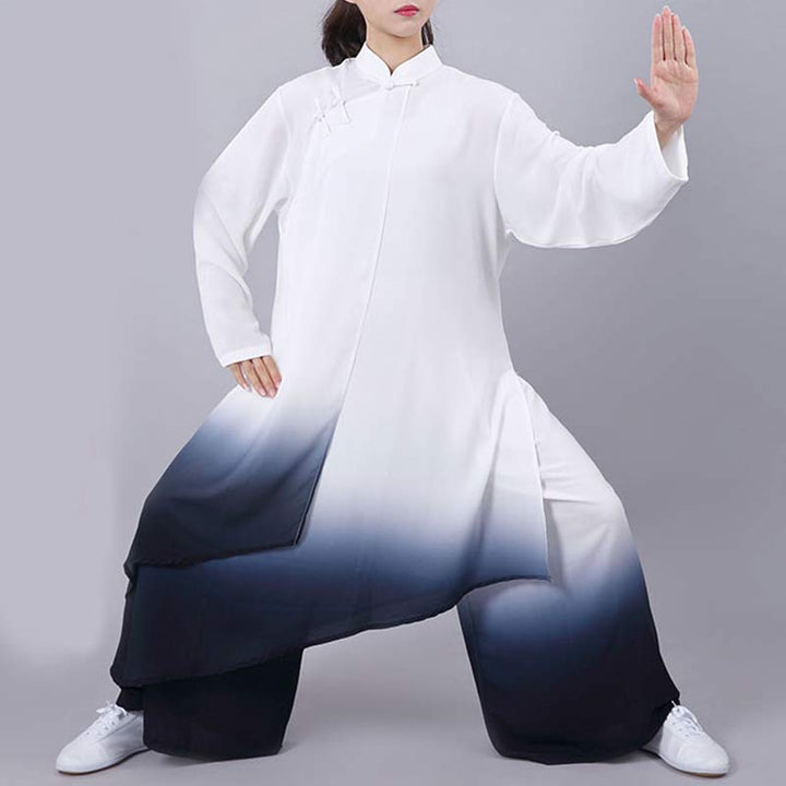 Ensemble de vêtements unisexe avec peinture dégradée de Buddha Stones , méditation, prière, spirituel, zen, tai-chi, qigong