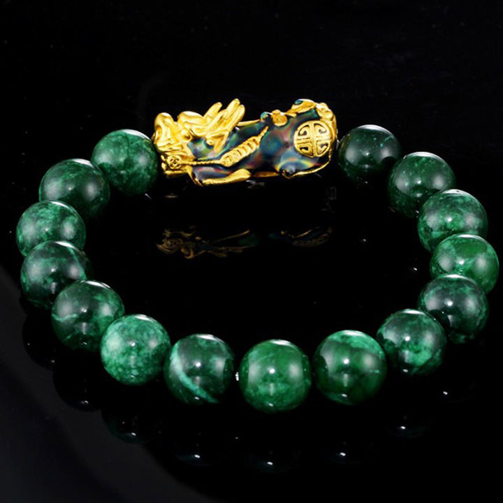 Bracelet de protection en jade FengShui PiXiu Buddha Stones