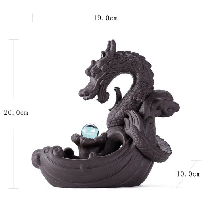 Brûleur d'encens tibétain en Buddha Stones pour protection du dragon
