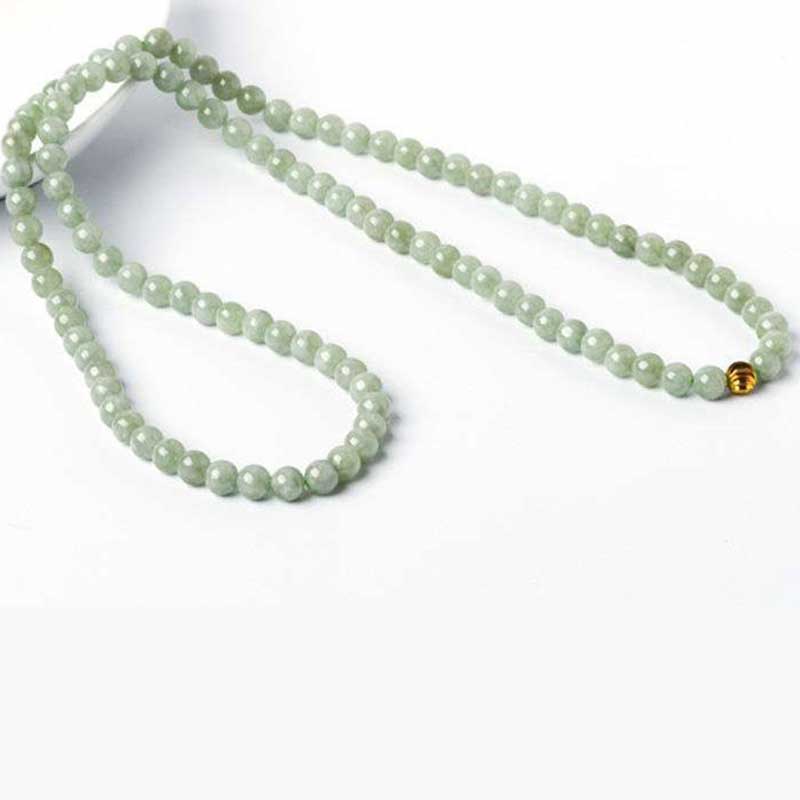 Bracelet Mala porte-bonheur en jade 108 perles