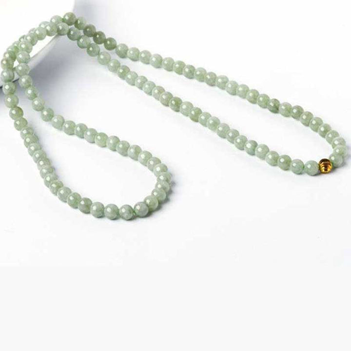 Bracelet Mala porte-bonheur en jade 108 perles