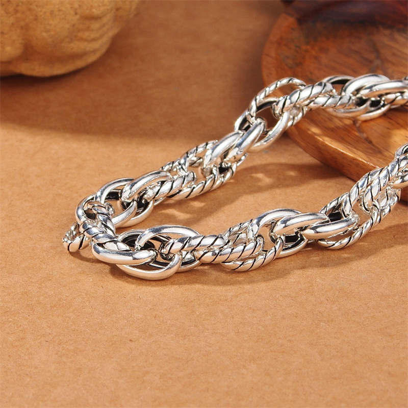 Bracelet de protection porte-bonheur en argent sterling 925 Buddha Stones et dragon